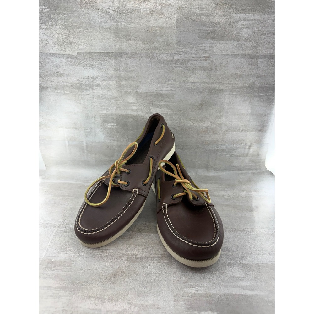 Sperry Top-Sider Men Sz 8.5M Authentic Original 2-Eye Brown Leather Boat Shoes
